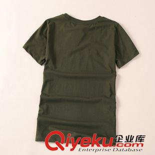 T恤 厂家直销2015年夏季热销印花圆领军绿色户外短袖T恤一件代发