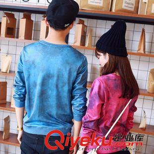 第二期 2015秋季新款情侣装韩版时尚字母图案宽松大码圆领套头卫衣