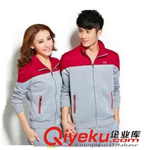 针织运动套装 2014新款情侣套装 南韩丝运动棉 男女休闲款大码休闲运动套装