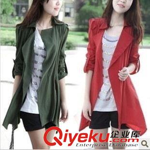 风衣大衣 2015秋季新款女装韩版大码薄款风衣中长女式外套