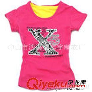 女式t恤 生产订做，青春活力、短袖、套头、园领、女式T恤 女式t恤衫定制