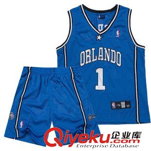 蓝球服 批发爆款夏季男士篮球服套装运动球衣奥兰多魔术队1号 可印字