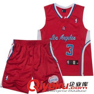 蓝球服 批发爆款夏季男士篮球服套装运动蓝球衣 快船队32号,3号  可印字