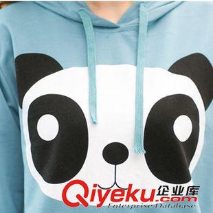 运动休闲套装 韩版秋季女装新款套装女式字母熊猫休闲运动长裤套装
