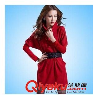 8月26号新款 2015秋装韩版新款女装潮气质长袖可爱修身时尚连衣裙 送皮带