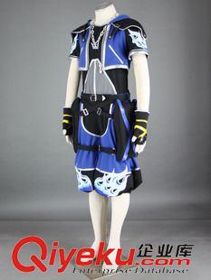 W-王国之心 cosplay 动漫服装批发 王国之心-索拉装2代-蓝色-E114