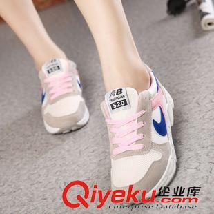 单鞋 2015春夏韩国拼色运动鞋休闲N字跑步气垫增高学生单鞋平底女板鞋
