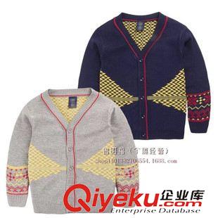 未分类 外贸韩版男女儿童装毛衣V领打底衫 开衫儿童毛衣针织衫 保暖衣