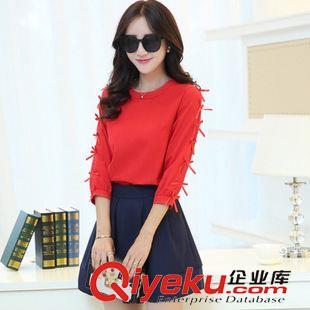 第八期 2015秋季新款韩版时尚红色衫甜美半身裙女套装 两件套装裙 爆版