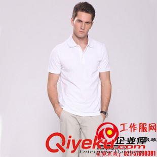 男式短袖POLO衫 供应上海全棉材质白色t恤衫 现货polo衫、工装t恤衫,短袖t恤衫