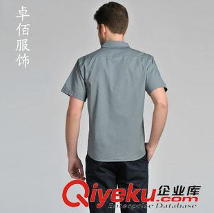 短袖工作服 新款修身短袖工作服订做清爽吸汗工厂厂服原始图片2