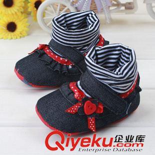 新品发布 新款出kb款外贸学步鞋 黑红拼色女宝宝连袜鞋 L0165