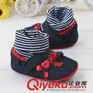 新品发布 新款出kb款外贸学步鞋 黑红拼色女宝宝连袜鞋 L0165