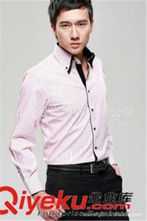 男式长袖衬衫 专业服装厂家定做上海男式职业衬衫 供应松江商务衬衫 款式独特