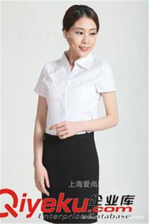 女士短袖衬衫 定做短袖衬衫工作服 白领衬衫 女士短袖衬衫 衬衫短袖  短袖衬衫