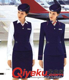 航空铁路职业服装 上海爱尚服饰供应时尚吸湿排汗类短袖乘务员制服