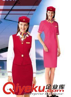 航空铁路职业服装 供应定做色泽鲜亮的套装乘务员制服-【上海职业装定做】
