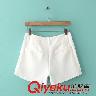 套装 2015夏装新款 韩版棉麻纱拼接短袖上衣白色短裤两件套装 女