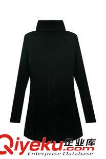 速卖通ebay主推款 2015新款欧美风高领修身显瘦针织毛线连衣裙 速卖通sweater
