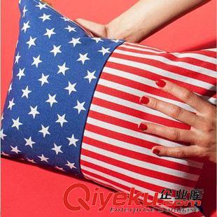外贸包包 工厂现货直销 美国AA女士经典美国国旗星条图案手拿包 中号 小号