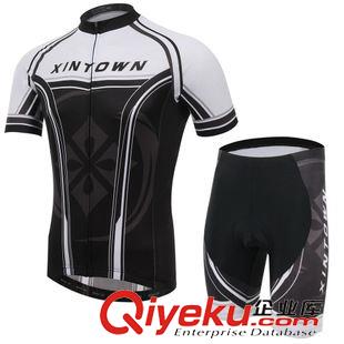 短套装 2015年新款星将黑骑行服短袖套装 自行车服 夏季吸湿排汗衣裤