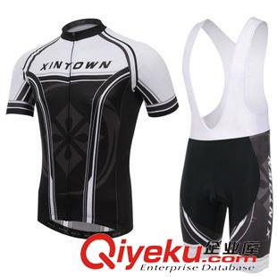 短套装 2015年新款星将黑骑行服短袖套装 自行车服 夏季吸湿排汗衣裤
