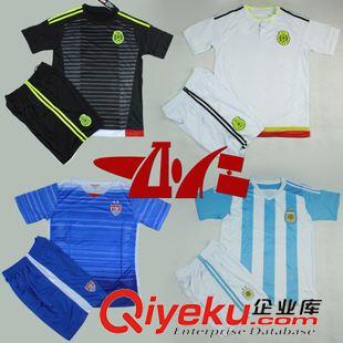 普通套装足球服 足球服套装 成人足球套装 2015-16赛季阿根廷 美国 墨西哥球衣