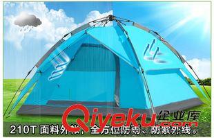 双层帐篷 工厂批发3-4 户外野营全可折叠双层自动帐篷 承接各类OEM定制