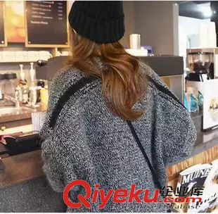 针织衫 韩版2015秋冬季新款长袖加长款针织衫毛衣外套开衫