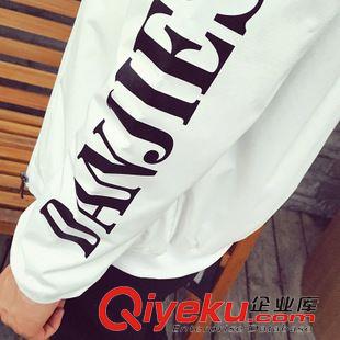 未分类 2015秋季男士夹克潮 韩版修身青少年外套 时尚长袖字母印花夹克男