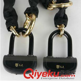 bjq|车锁 LJ112+8025 链条锁防液压剪{dj0}链锁摩托车锁