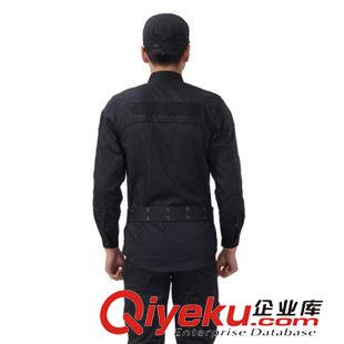 未分类 厂家直销 新式黑色作训服  物业保安长袖训练服套装