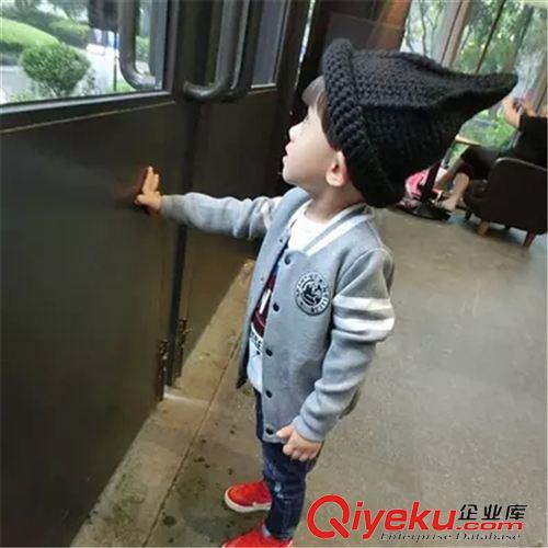 帽子/手套/围巾/袜子 「孩梦」爆款韩版儿童帽子手工奶嘴尖尖顶毛线帽针织帽巫师帽