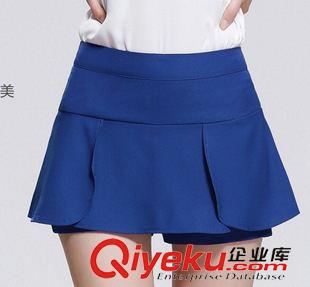 夏季新品7月03 1553新款拼接短裤  女式韩版高腰裙裤    2015夏季 女装代理