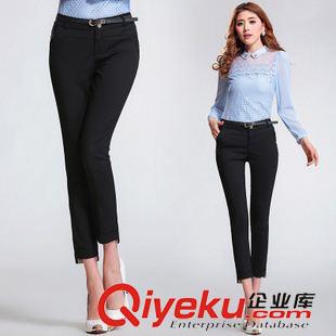 夏季新品7月03 1511款女糖果色小脚裤休闲裤子九分裤   一件待发女装