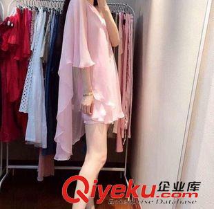 夏季新品7月19 2015夏季新品款 韩版优雅女神范单肩不规则超仙连衣裙 实拍现货