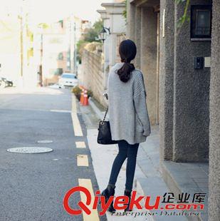 未分类 yz韩版腈纶面料女装大翻领街头时尚风范宽松毛衣外套