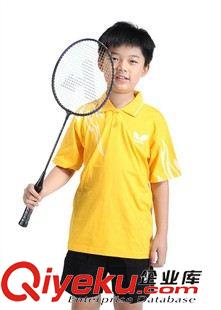 网球服 新款童装运动服 纯棉料蝴蝶Butterfly羽毛球乒乓球衣班服定制1103