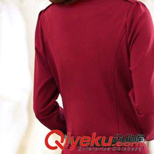 连衣裙 秋装连衣裙女长袖2015韩版时尚修身显瘦OL西装领气质打底裙潮