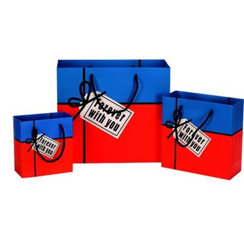 手提拎袋 xx订做 拼色英文字母礼品袋 生日礼物 纸袋子 手提袋 厂家批发