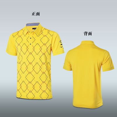 高尔夫服装 16新款 高尔夫服装定做高品质高尔夫短袖Polo t恤 修身翻领T恤衫原始图片2