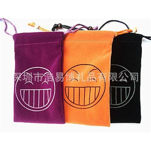 礼品包装袋 深圳厂家供应  手机绒布袋 束口绒布袋 丝印LOGO
