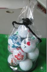 高尔夫球袋 厂家订制透明高尔夫球袋圆桶袋拉绳袋