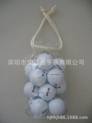 高尔夫球袋 厂家订制透明高尔夫球袋圆桶袋拉绳袋穿绳袋