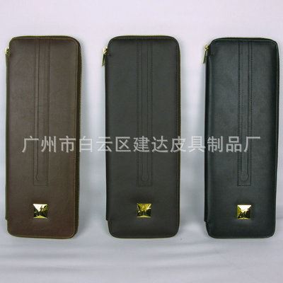皮具产品 生产供应仿皮领带盒 黑色gd领带盒 领带销售包装