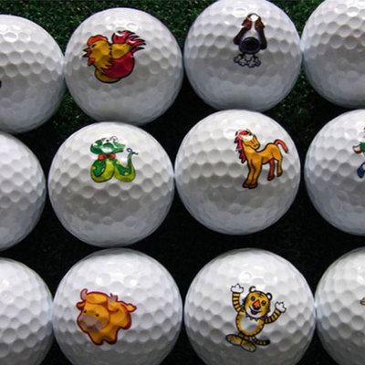 私 人 定 制 【球王GOLF】高尔夫球订做，多色彩LOGO印刷，练习球LOGO印刷