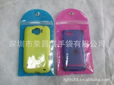 手机袋 【厂家直销】佛山PVC布丁袋闪粉手机外壳袋硅胶手机外壳袋