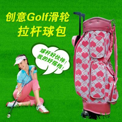 高尔夫包/Golf Bag 【清仓】新款高尔夫拖轮球包golf包包拉杆包拉杆袋高尔夫球袋zp