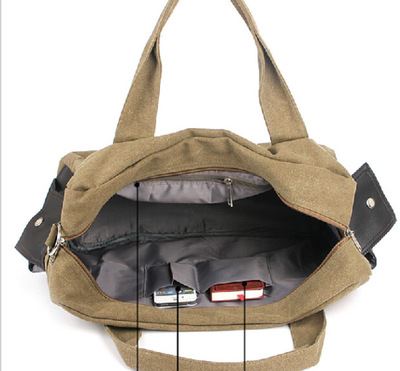 帆布系列 流行时尚帆布大包 男女单肩手提旅行包 行李包大容量旅游包行李袋