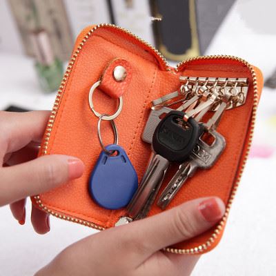 钥匙包 厂家可定制logo韩版多卡位卡包钥匙包礼品套装女士男士银行卡套